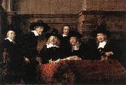 REMBRANDT Harmenszoon van Rijn Sampling Officials of the Drapers' Guild oil painting artist